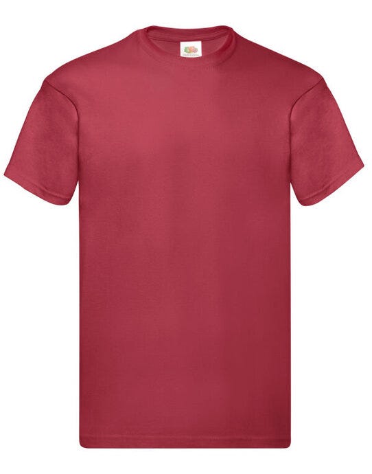 Fruit Of The Loom 61082 FOTL Mens Original T - Brick Red