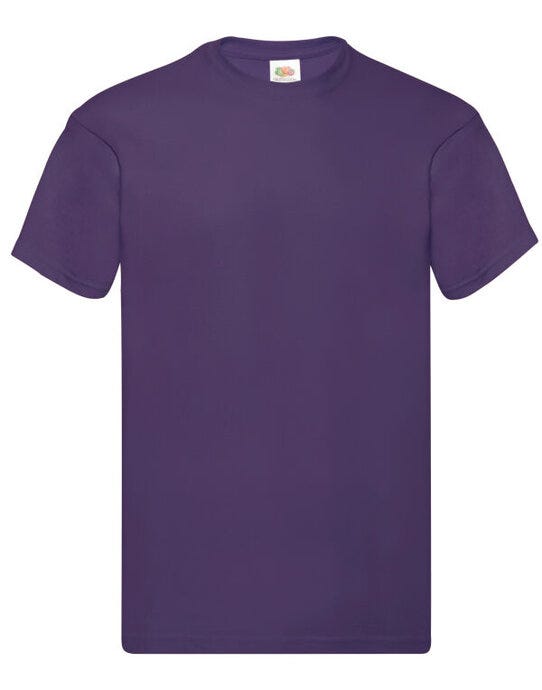 Fruit Of The Loom 61082 FOTL Mens Original T - Purple