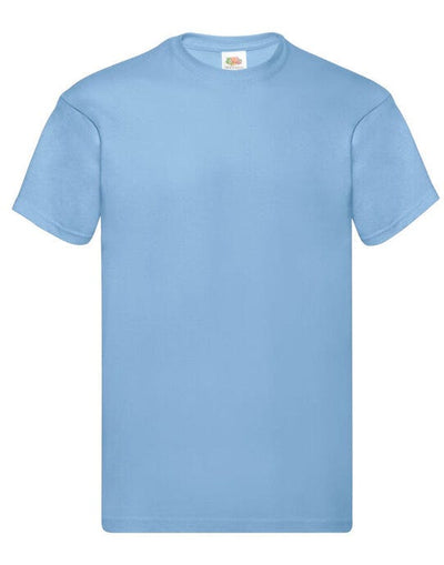 Fruit Of The Loom 61082 FOTL Mens Original T - Sky Blue