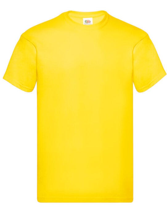 Fruit Of The Loom 61082 FOTL Mens Original T - Yellow