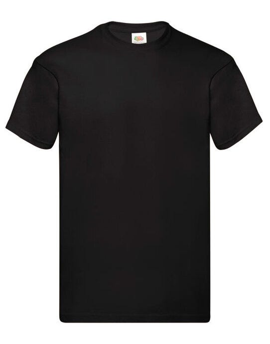 Fruit Of The Loom 61082 FOTL Mens Original T - Black