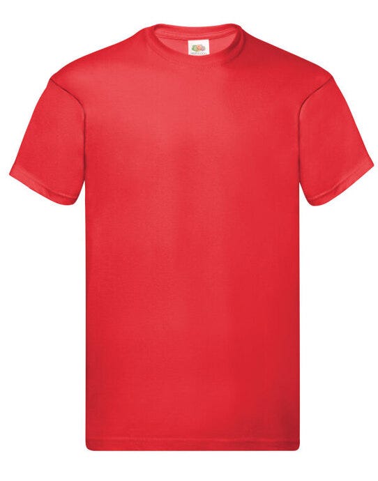 Fruit Of The Loom 61082 FOTL Mens Original T - Red