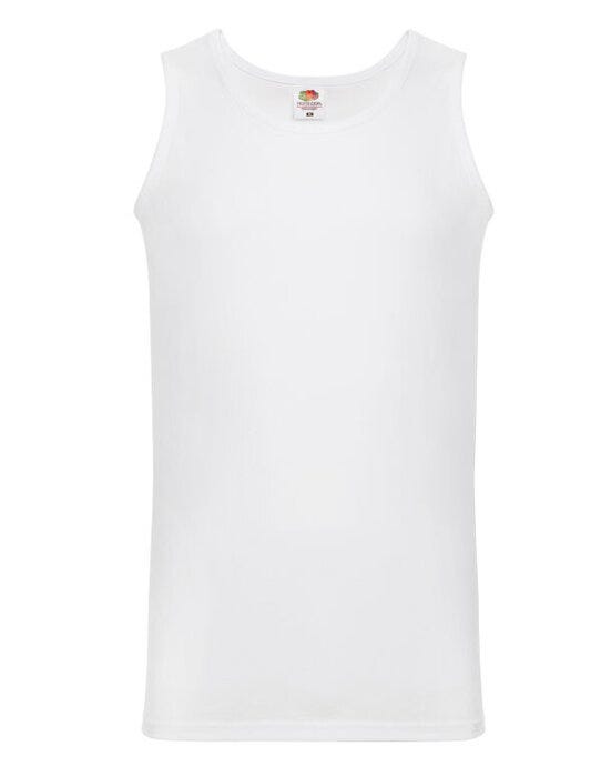 Fruit Of The Loom 61098 FOTL Mens Valueweight Athletic Vest - White