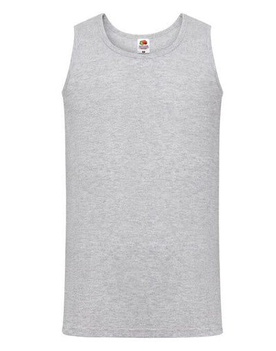 Fruit Of The Loom 61098 FOTL Mens Valueweight Athletic Vest - Heather Grey
