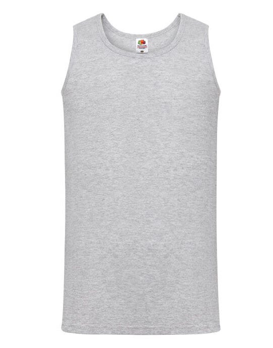 Fruit Of The Loom 61098 FOTL Mens Valueweight Athletic Vest - Heather Grey