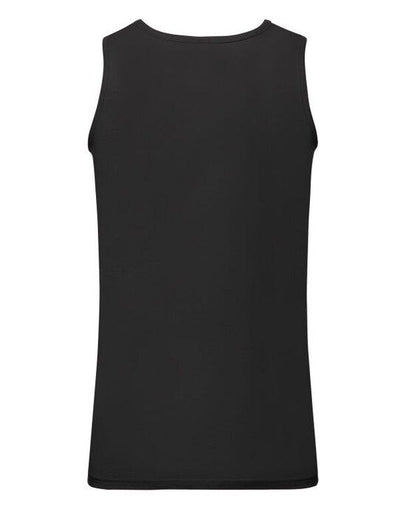 Fruit Of The Loom 61098 FOTL Mens Valueweight Athletic Vest - Black