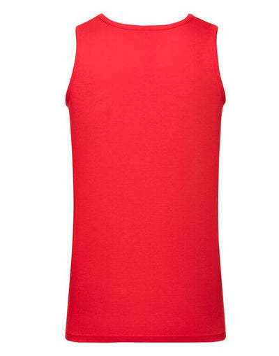 Fruit Of The Loom 61098 FOTL Mens Valueweight Athletic Vest - Red