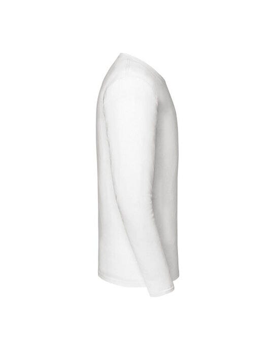 Fruit Of The Loom 61360 FOTL Mens Iconic 195 Premium LS T - White