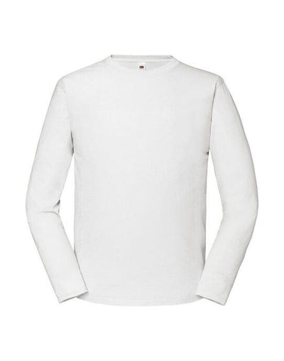 Fruit Of The Loom 61360 FOTL Mens Iconic 195 Premium LS T - White
