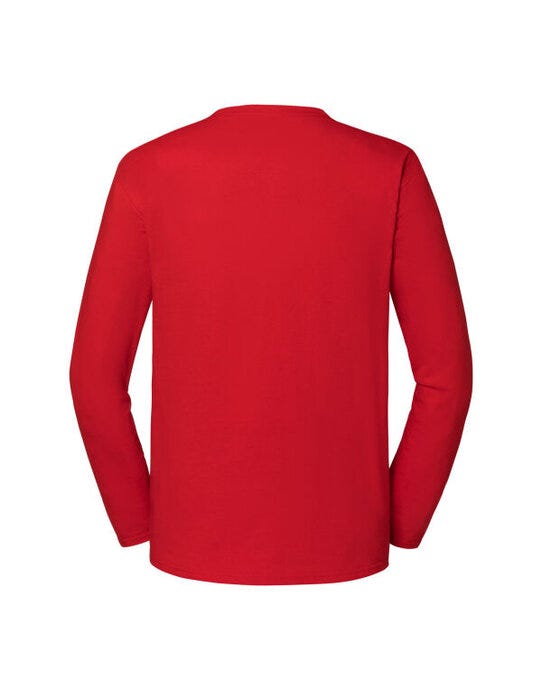 Fruit Of The Loom 61360 FOTL Mens Iconic 195 Premium LS T - Red