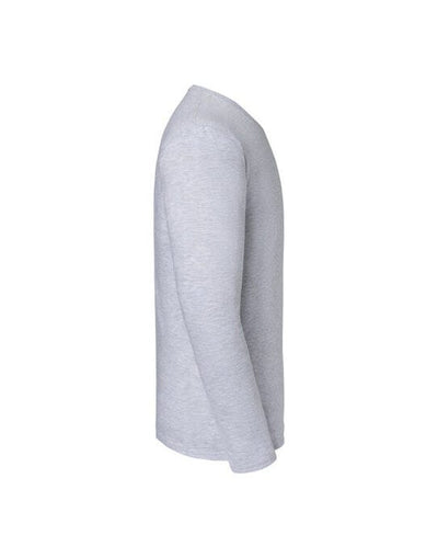 Fruit Of The Loom 61360 FOTL Mens Iconic 195 Premium LS T - Heather Grey