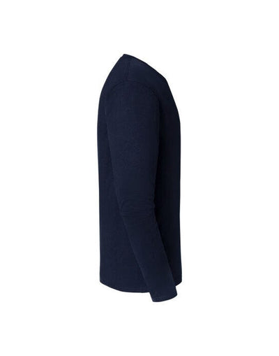 Fruit Of The Loom 61360 FOTL Mens Iconic 195 Premium LS T - Deep Navy