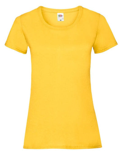 Fruit Of The Loom 61372 FOTL Ladies Valueweight T - Sun