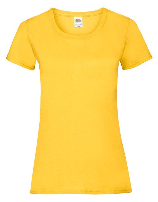 Fruit Of The Loom 61372 FOTL Ladies Valueweight T - Sun