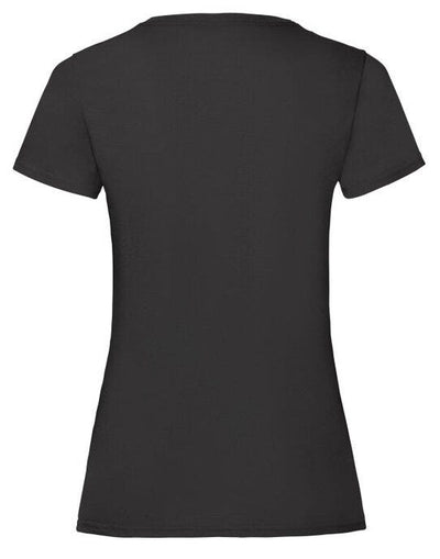 Fruit Of The Loom 61372 FOTL Ladies Valueweight T - Black