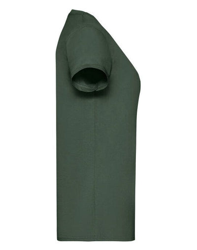 Fruit Of The Loom 61372 FOTL Ladies Valueweight T - Bottle Green