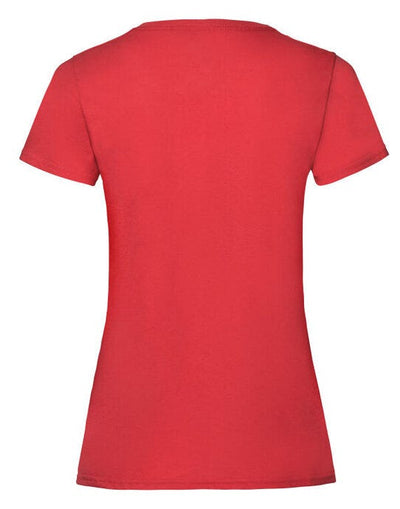 Fruit Of The Loom 61372 FOTL Ladies Valueweight T - Red