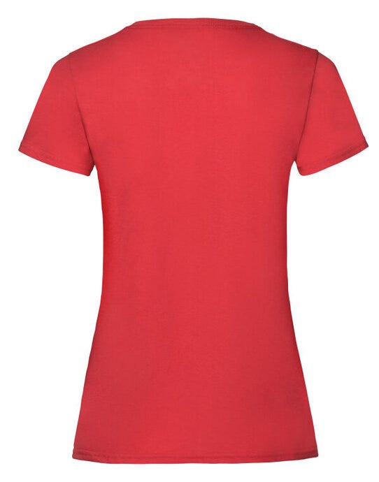 Fruit Of The Loom 61372 FOTL Ladies Valueweight T - Red