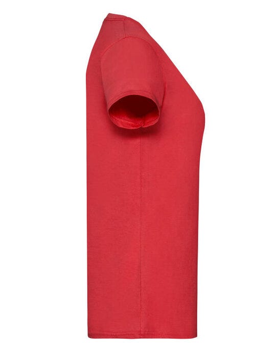 Fruit Of The Loom 61372 FOTL Ladies Valueweight T - Red