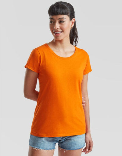 Fruit Of The Loom 61372 FOTL Ladies Valueweight T - Orange