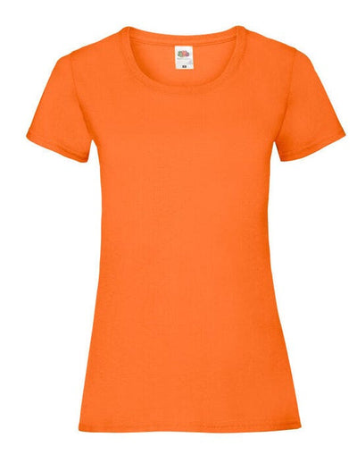 Fruit Of The Loom 61372 FOTL Ladies Valueweight T - Orange