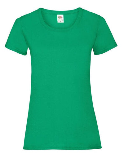 Fruit Of The Loom 61372 FOTL Ladies Valueweight T - Kelly Green