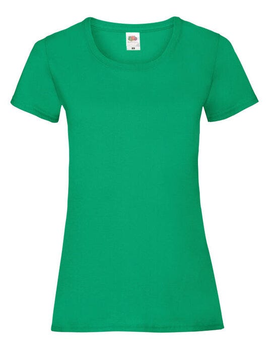 Fruit Of The Loom 61372 FOTL Ladies Valueweight T - Kelly Green