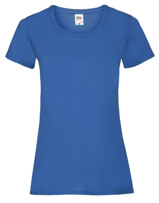 Fruit Of The Loom 61372 FOTL Ladies Valueweight T - Royal