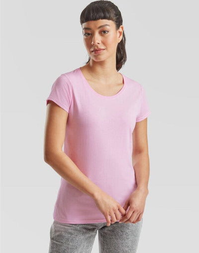 Fruit Of The Loom 61372 FOTL Ladies Valueweight T - Light Pink