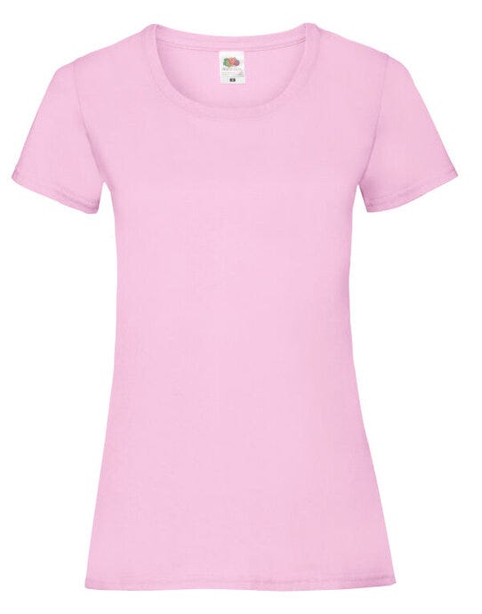 Fruit Of The Loom 61372 FOTL Ladies Valueweight T - Light Pink