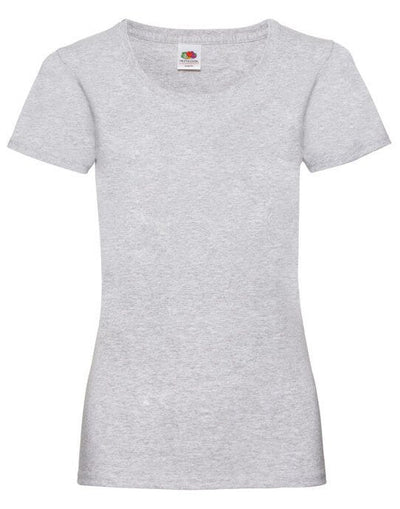 Fruit Of The Loom 61372 FOTL Ladies Valueweight T - Heather Grey