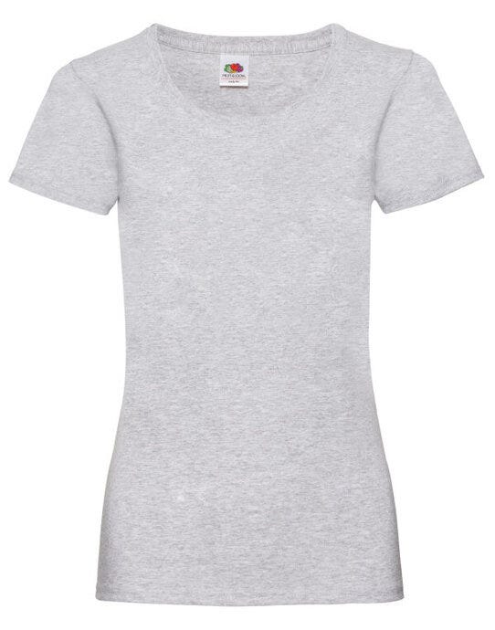 Fruit Of The Loom 61372 FOTL Ladies Valueweight T - Heather Grey