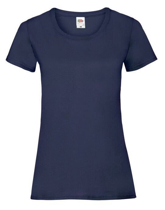 Fruit Of The Loom 61372 FOTL Ladies Valueweight T - Deep Navy