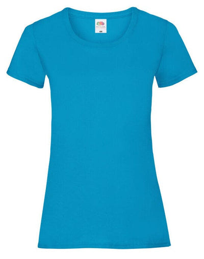 Fruit Of The Loom 61372 FOTL Ladies Valueweight T - Azure Blue
