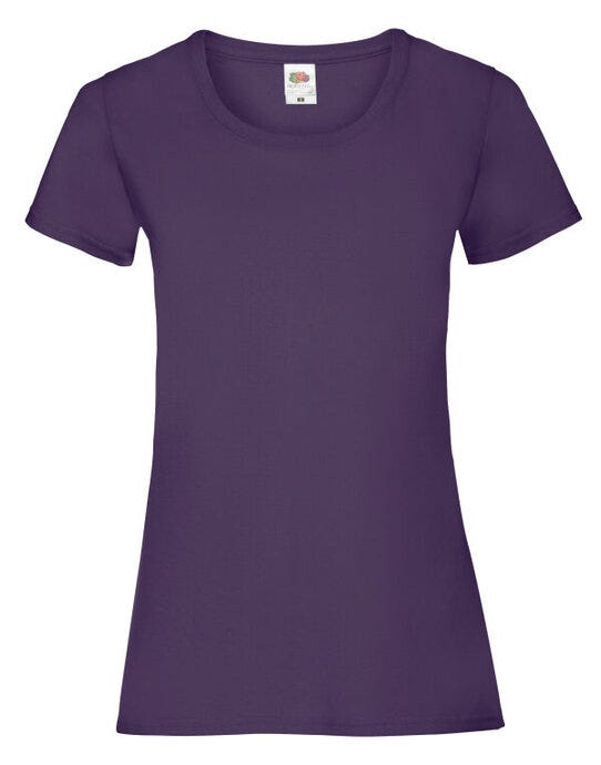 Fruit Of The Loom 61372 FOTL Ladies Valueweight T - Purple