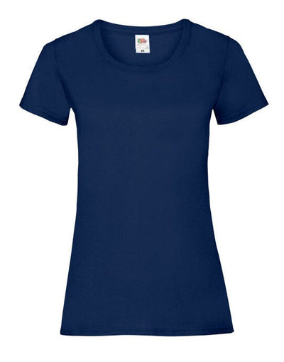 Fruit Of The Loom 61372 FOTL Ladies Valueweight T - Navy Blue