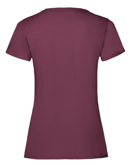 Fruit Of The Loom 61372 FOTL Ladies Valueweight T - Burgundy