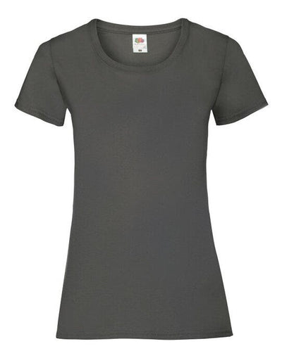 Fruit Of The Loom 61372 FOTL Ladies Valueweight T - Light Graphite