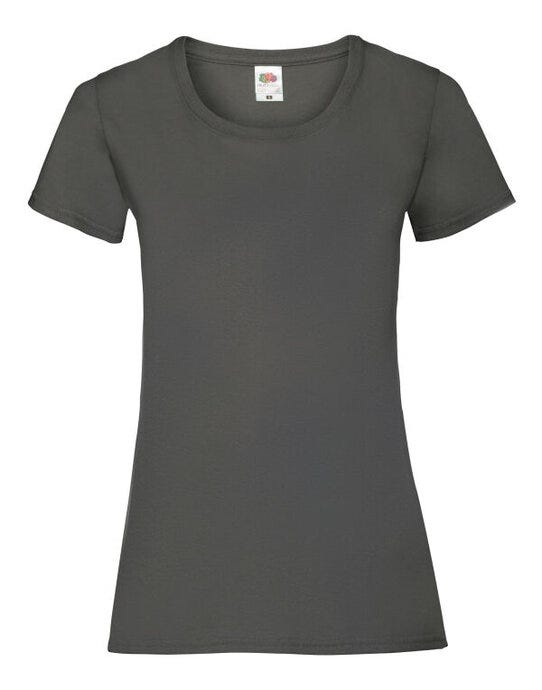 Fruit Of The Loom 61372 FOTL Ladies Valueweight T - Light Graphite