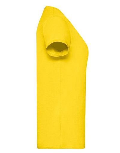 Fruit Of The Loom 61372 FOTL Ladies Valueweight T - Yellow