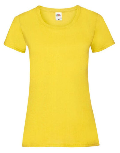 Fruit Of The Loom 61372 FOTL Ladies Valueweight T - Yellow
