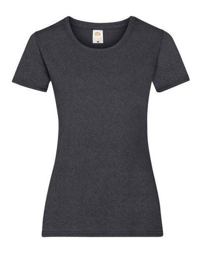 Fruit Of The Loom 61372 FOTL Ladies Valueweight T - Dark Heather