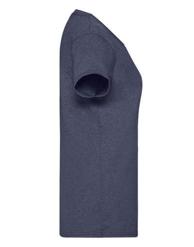 Fruit Of The Loom 61372 FOTL Ladies Valueweight T - Vintage Heather Navy