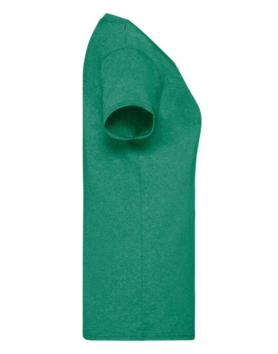 Fruit Of The Loom 61372 FOTL Ladies Valueweight T - Retro Heather Green