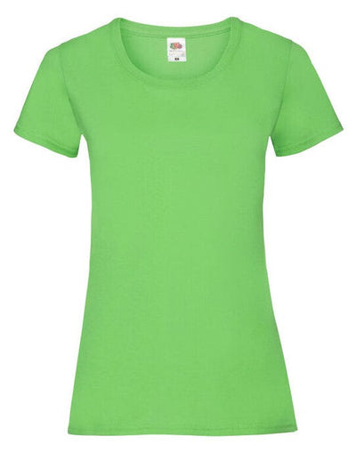 Fruit Of The Loom 61372 FOTL Ladies Valueweight T - Lime