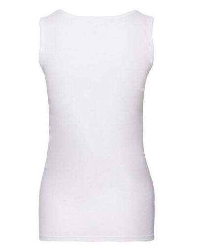 Fruit Of The Loom 61376 FOTL Ladies Valueweight Athletic Vest - White
