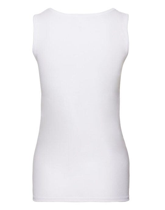 Fruit Of The Loom 61376 FOTL Ladies Valueweight Athletic Vest - White