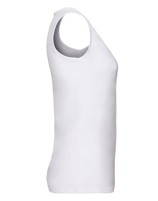 Fruit Of The Loom 61376 FOTL Ladies Valueweight Athletic Vest - White