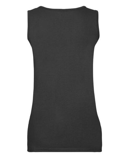 Fruit Of The Loom 61376 FOTL Ladies Valueweight Athletic Vest - Black