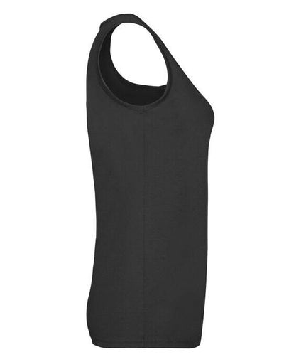 Fruit Of The Loom 61376 FOTL Ladies Valueweight Athletic Vest - Black